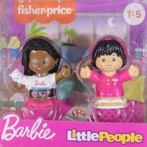 Barbie Sleepover With Kitty Cat Figure Pack By Little People NEW In Box